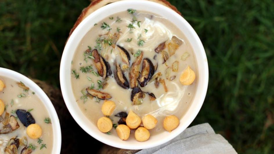 Tradycyjna zupa grzybowa ze świeżych grzybów