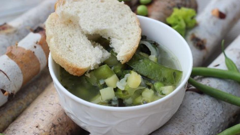 Zielone minestrone