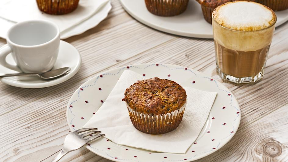 Wegańskie muffiny czekoladowe z żurawiną