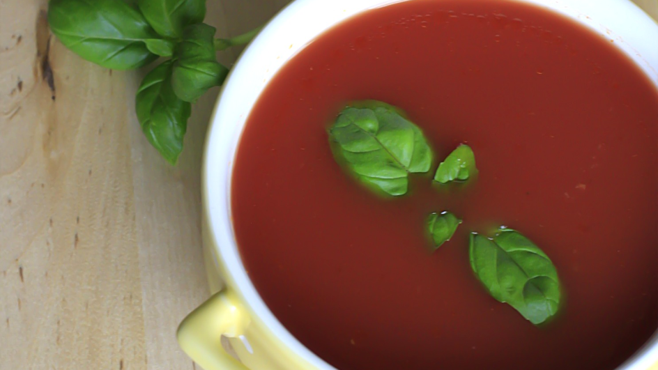 Pomidorowa zupa krem inspirowana Italią