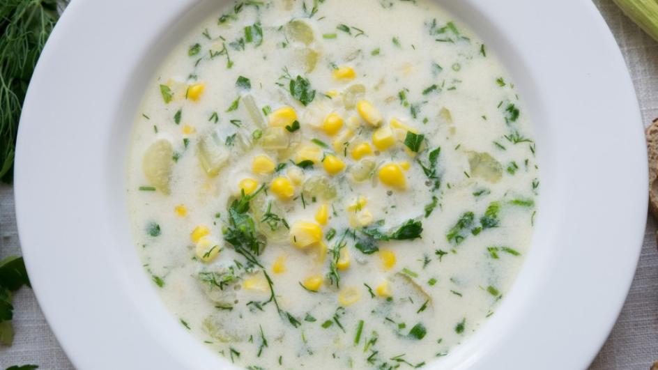 Zupa ze świeżej kukurydzy