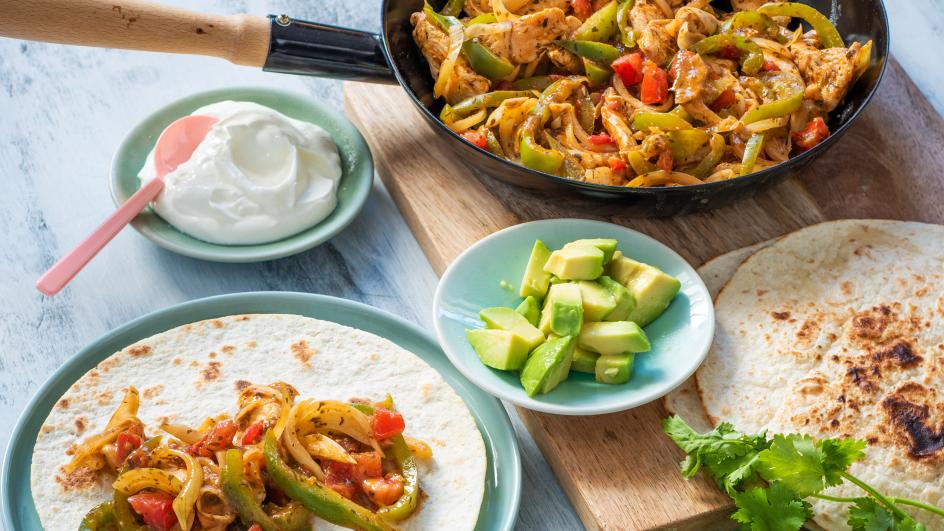 Fajitas z kurczaka z awokado