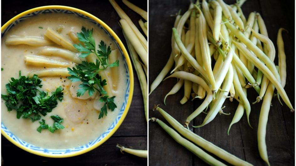 Zupa krem z fasolki szparagowej i pietruszki
