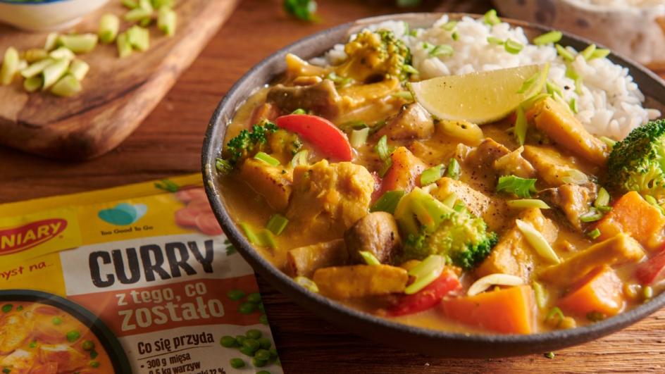 Curry z roślinnymi filecikami