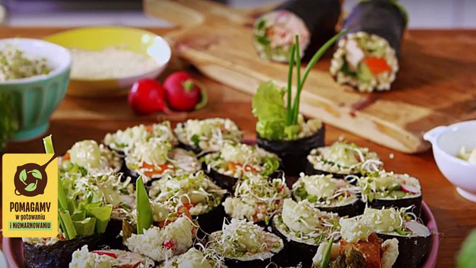 Kashi - sushi z kaszą i warzywami