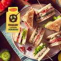 Club sandwich z sosem czosnkowym