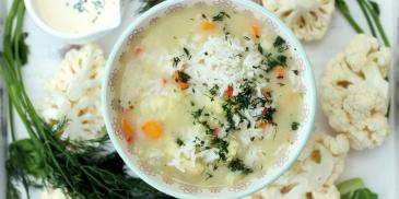 Zupa kalafiorowa z ryżem