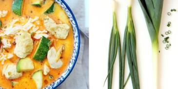 Letnia zupa tajska ze świeżymi warzywami