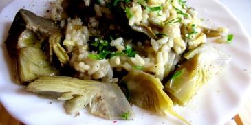 Risotto z karczochem